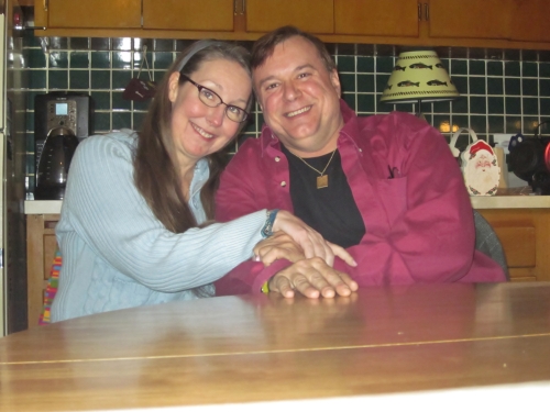Susan and Mark, our first photo together, New Year's Eve 2014